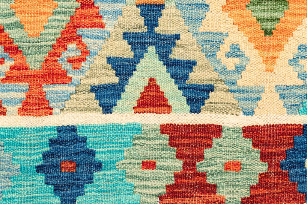Afghanischer Kelim – 298 × 202 cm – handgewebt aus Schurwolle