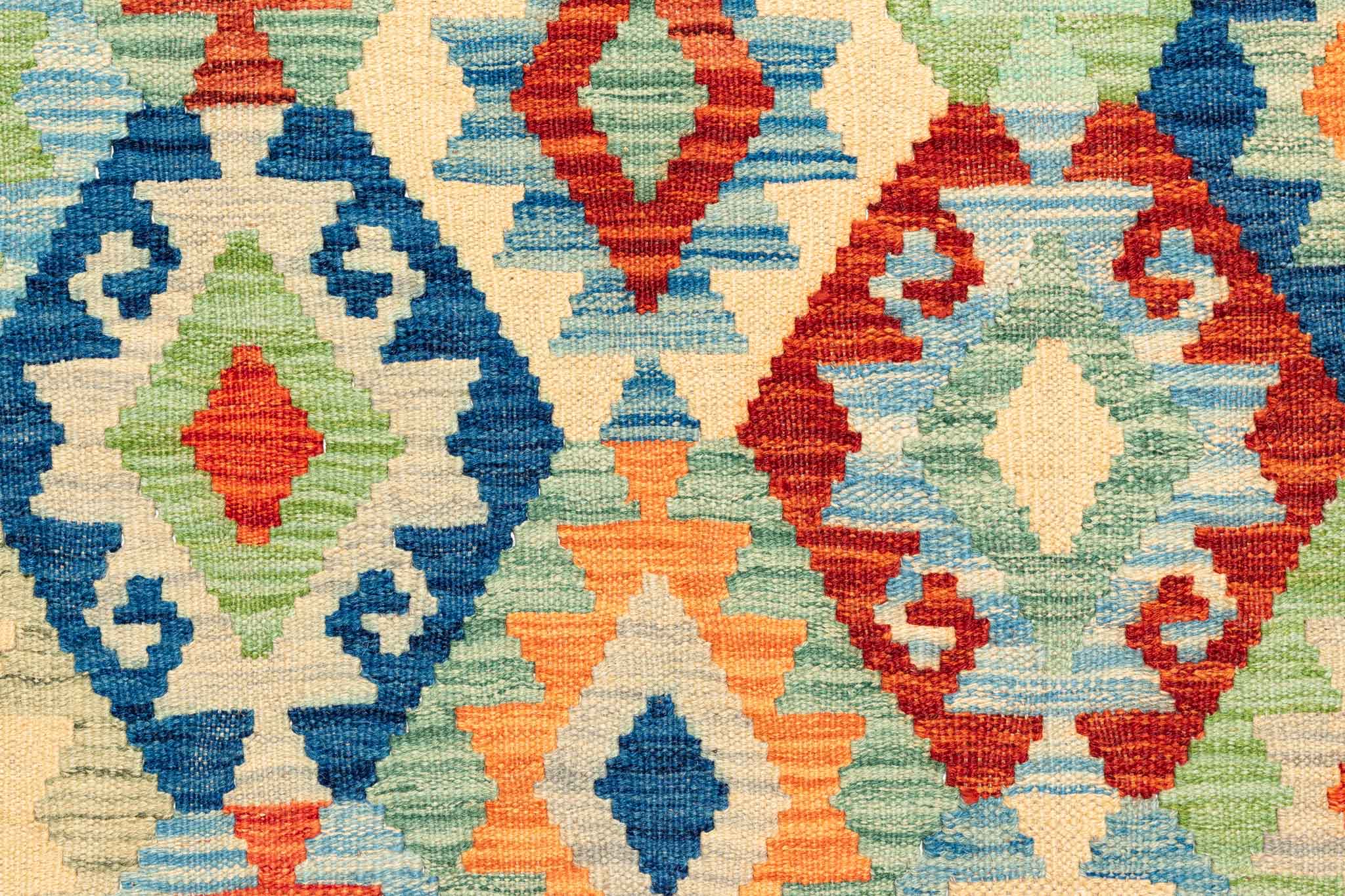 Afghanischer Kelim – 298 × 202 cm – handgewebt aus Schurwolle