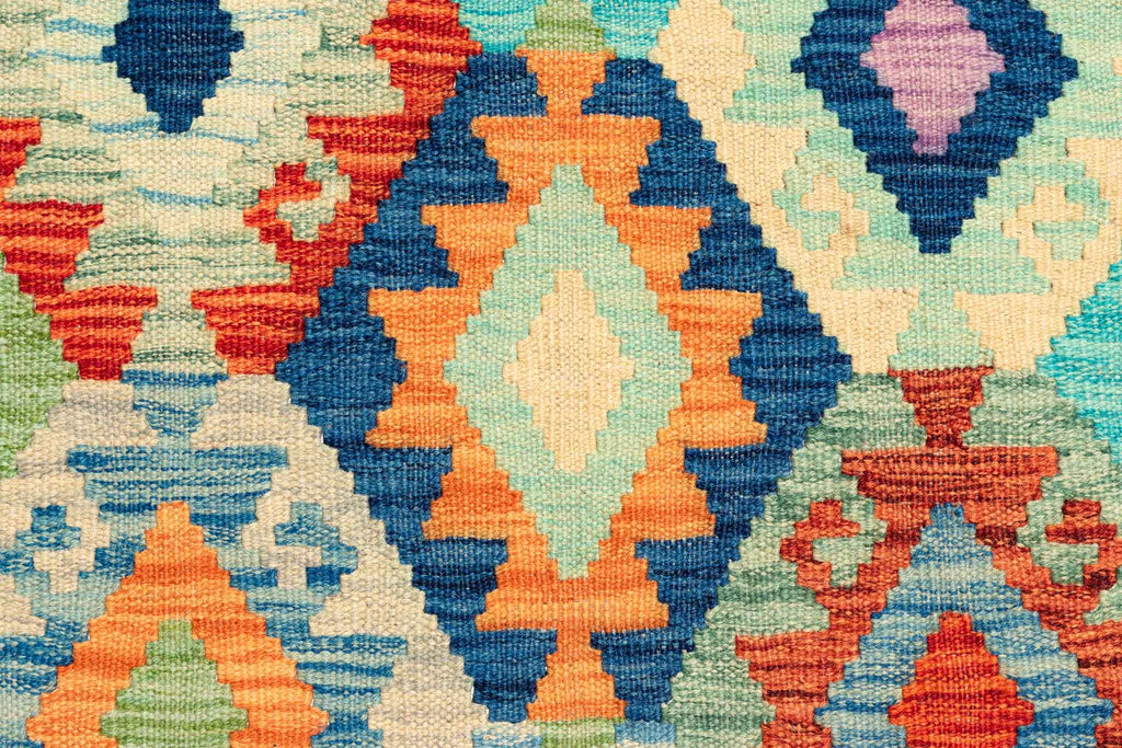 Afghanischer Kelim – 298 × 202 cm – handgewebt aus Schurwolle