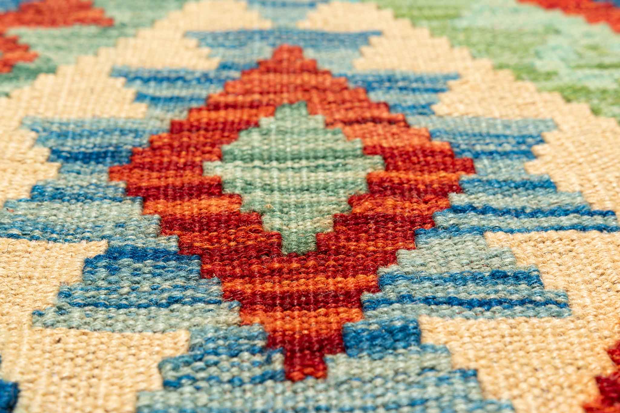 Afghanischer Kelim – 298 × 202 cm – handgewebt aus Schurwolle