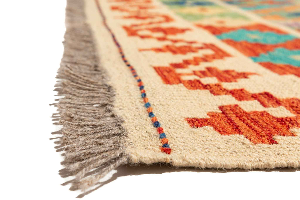 Afghanischer Kelim – 298 × 202 cm – handgewebt aus Schurwolle