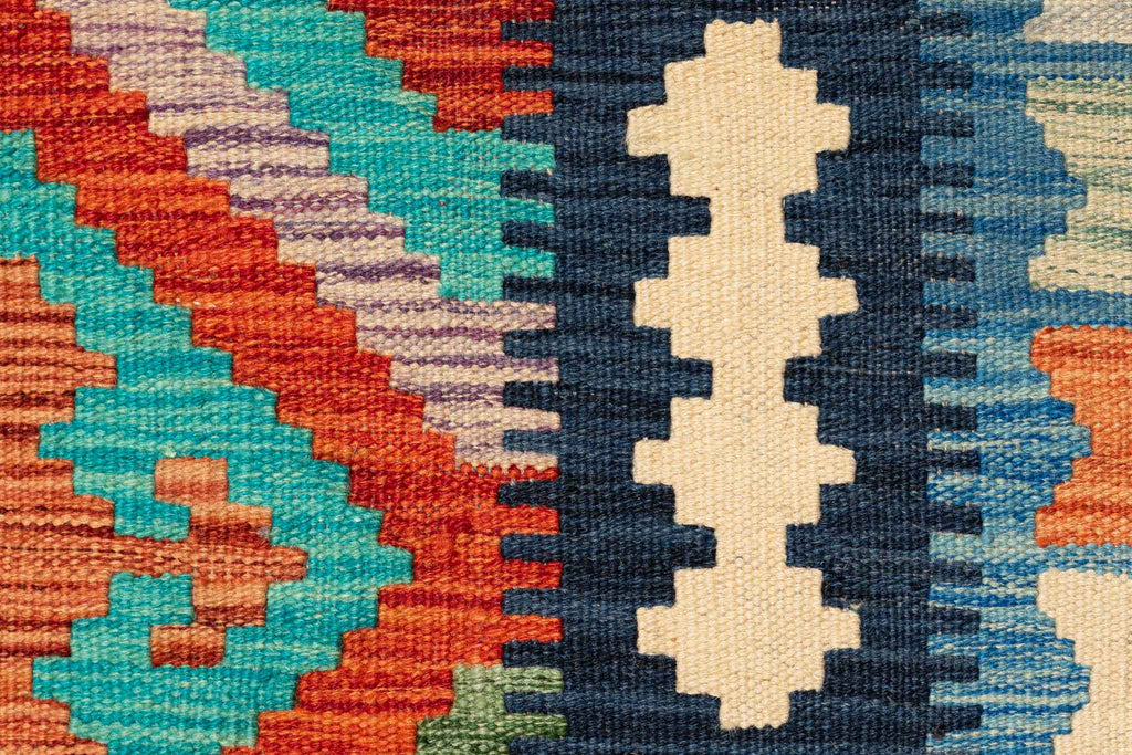 Afghanischer Kelim – 296 × 200 cm – handgewebt aus Schurwolle