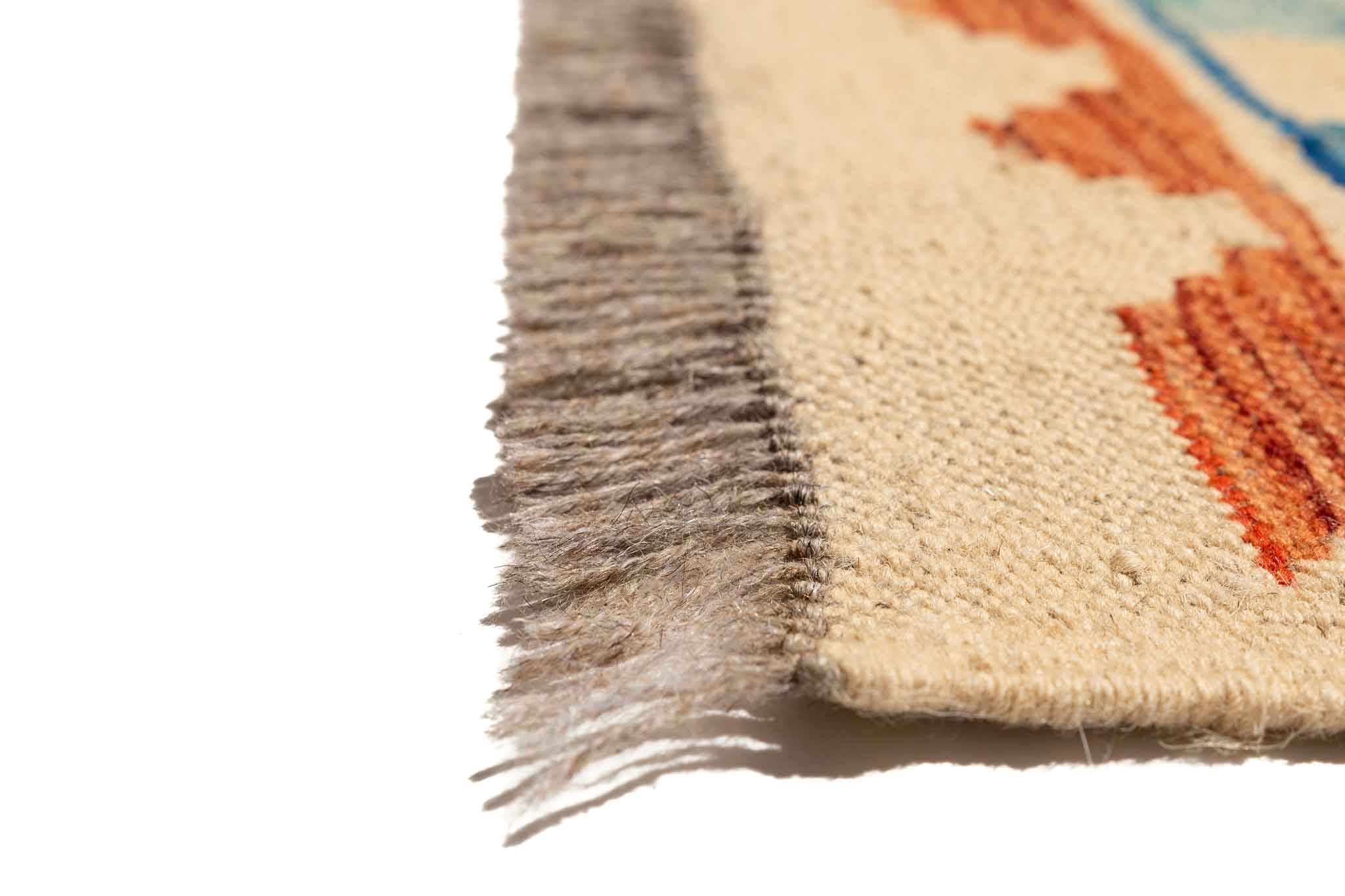 Afghanischer Kelim – 296 × 200 cm – handgewebt aus Schurwolle