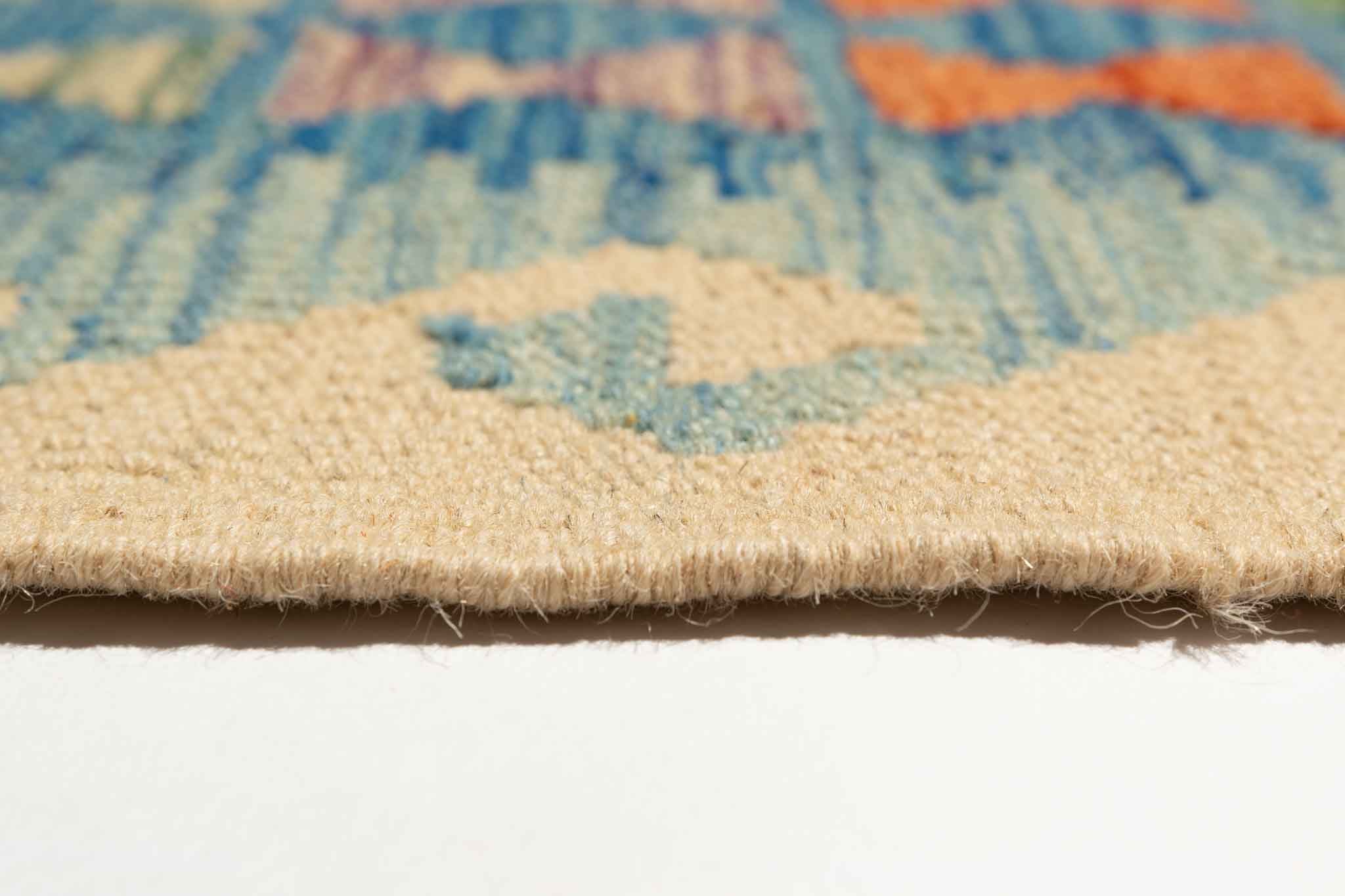 Afghanischer Kelim – 296 × 200 cm – handgewebt aus Schurwolle