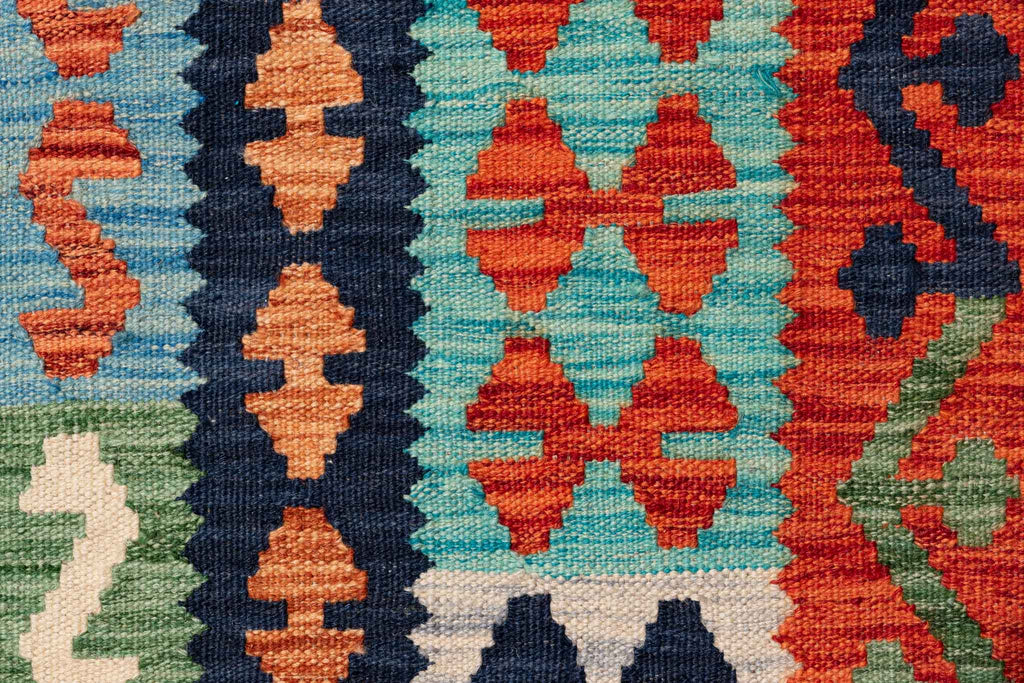 Afghanischer Kelim – 296 × 250 cm – handgewebt aus Schurwolle