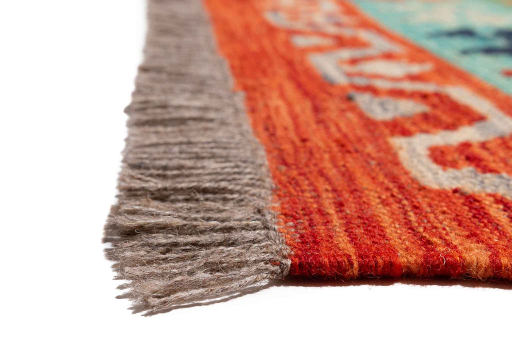 Afghanischer Kelim – 296 × 250 cm – handgewebt aus Schurwolle