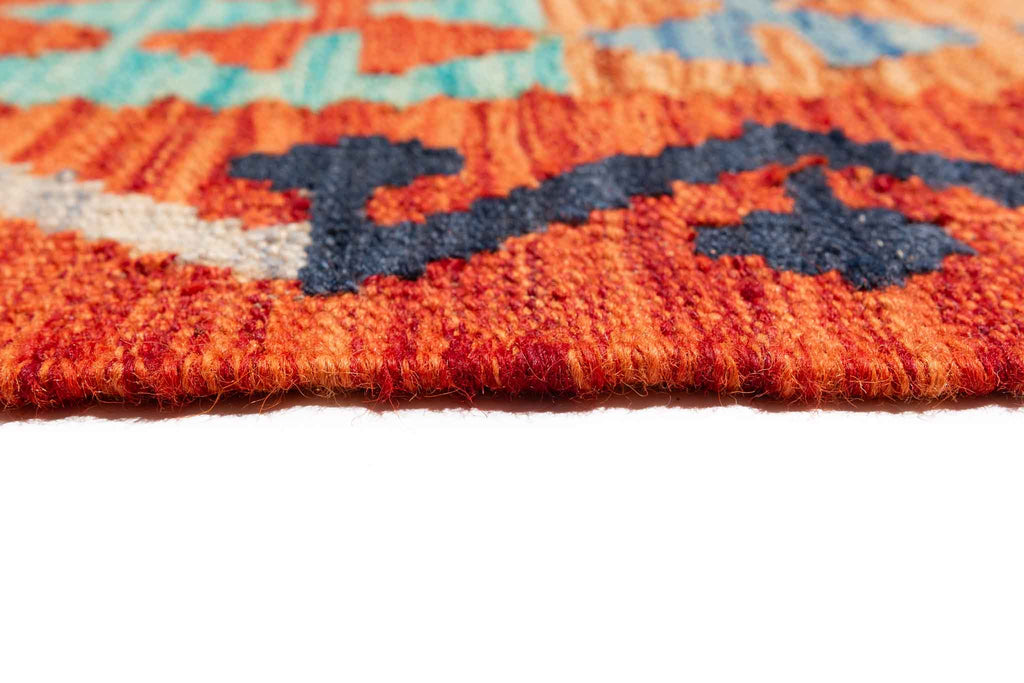 Afghanischer Kelim – 296 × 250 cm – handgewebt aus Schurwolle