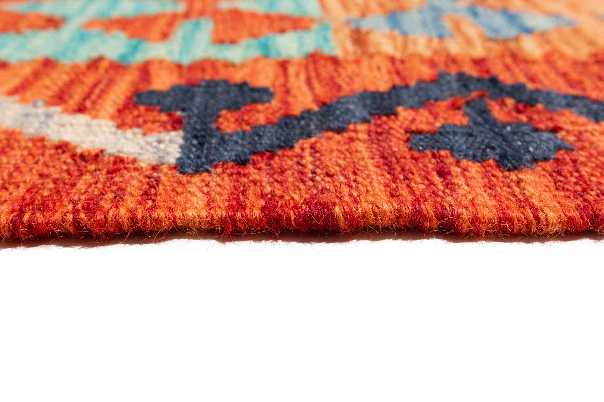 Afghanischer Kelim – 296 × 250 cm – handgewebt aus Schurwolle