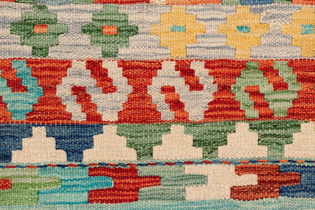 Afghanischer Kelim – 294 × 252 cm – handgewebt aus Schurwolle