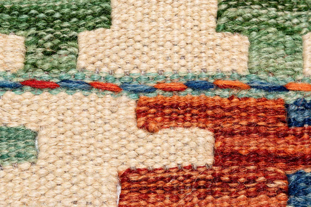 Afghanischer Kelim – 294 × 252 cm – handgewebt aus Schurwolle