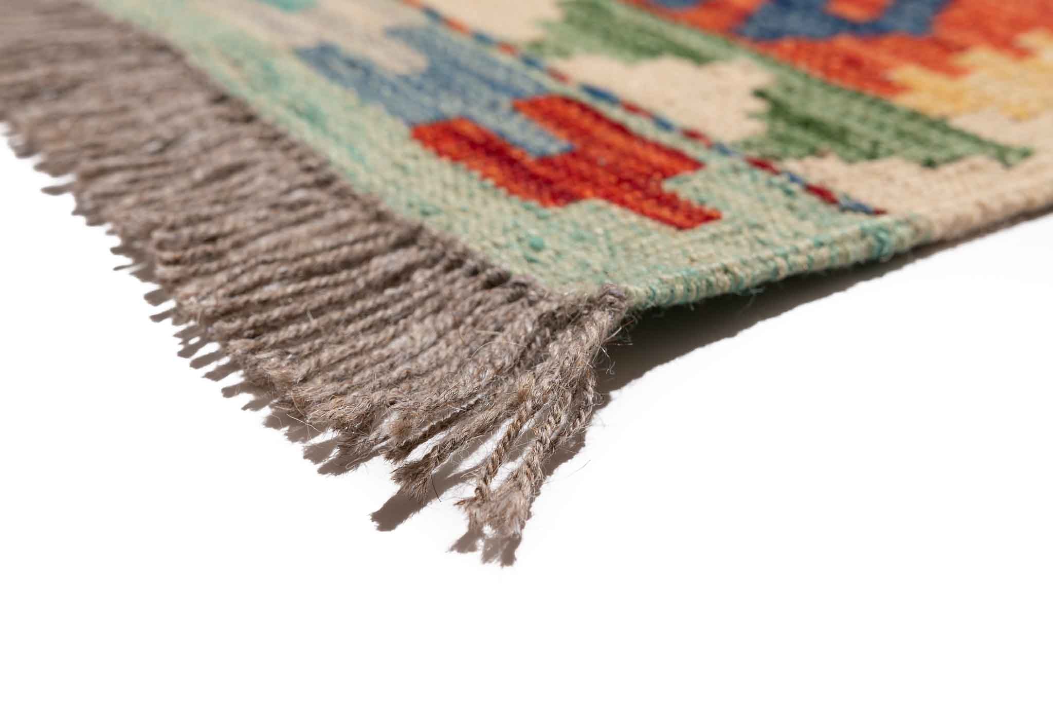 Afghanischer Kelim – 294 × 252 cm – handgewebt aus Schurwolle