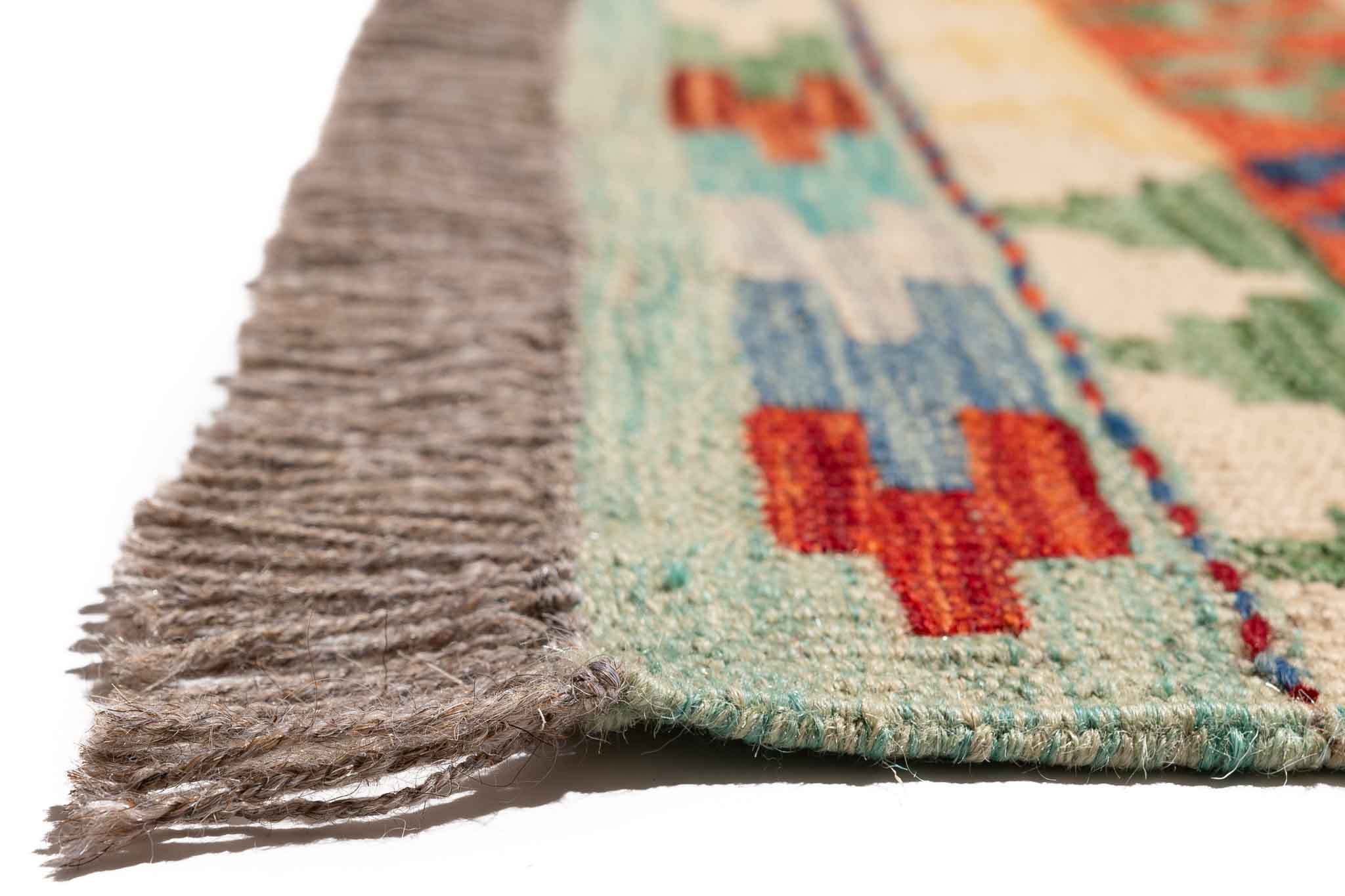 Afghanischer Kelim – 294 × 252 cm – handgewebt aus Schurwolle