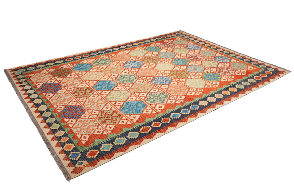 Afghanischer Kelim – 340 × 243 cm – handgewebt aus Schurwolle