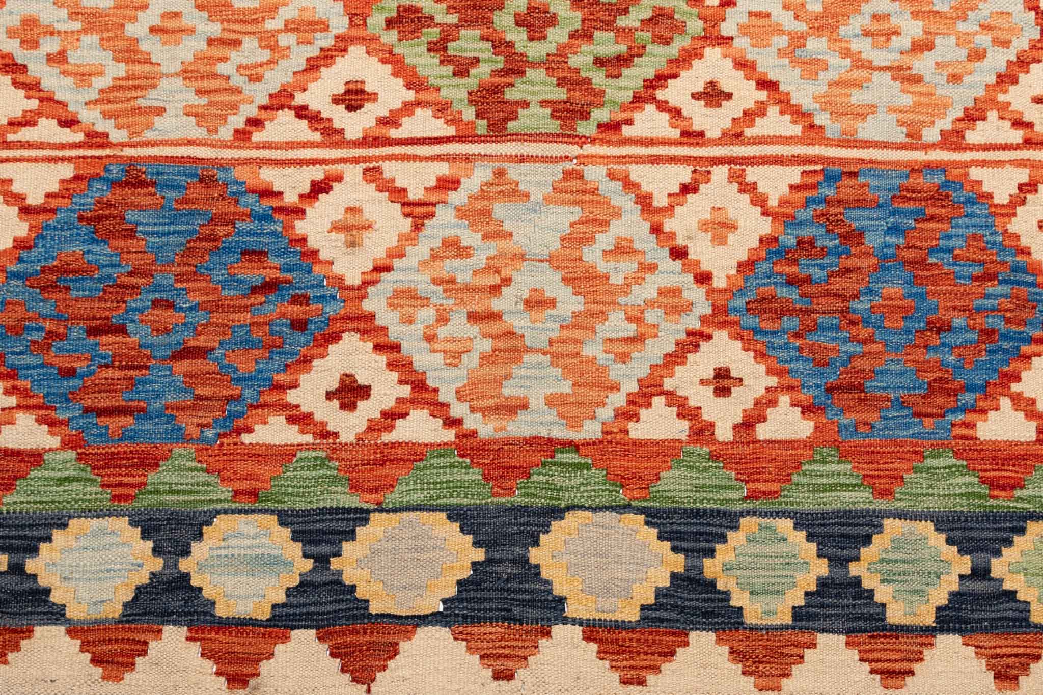 Afghanischer Kelim – 340 × 243 cm – handgewebt aus Schurwolle