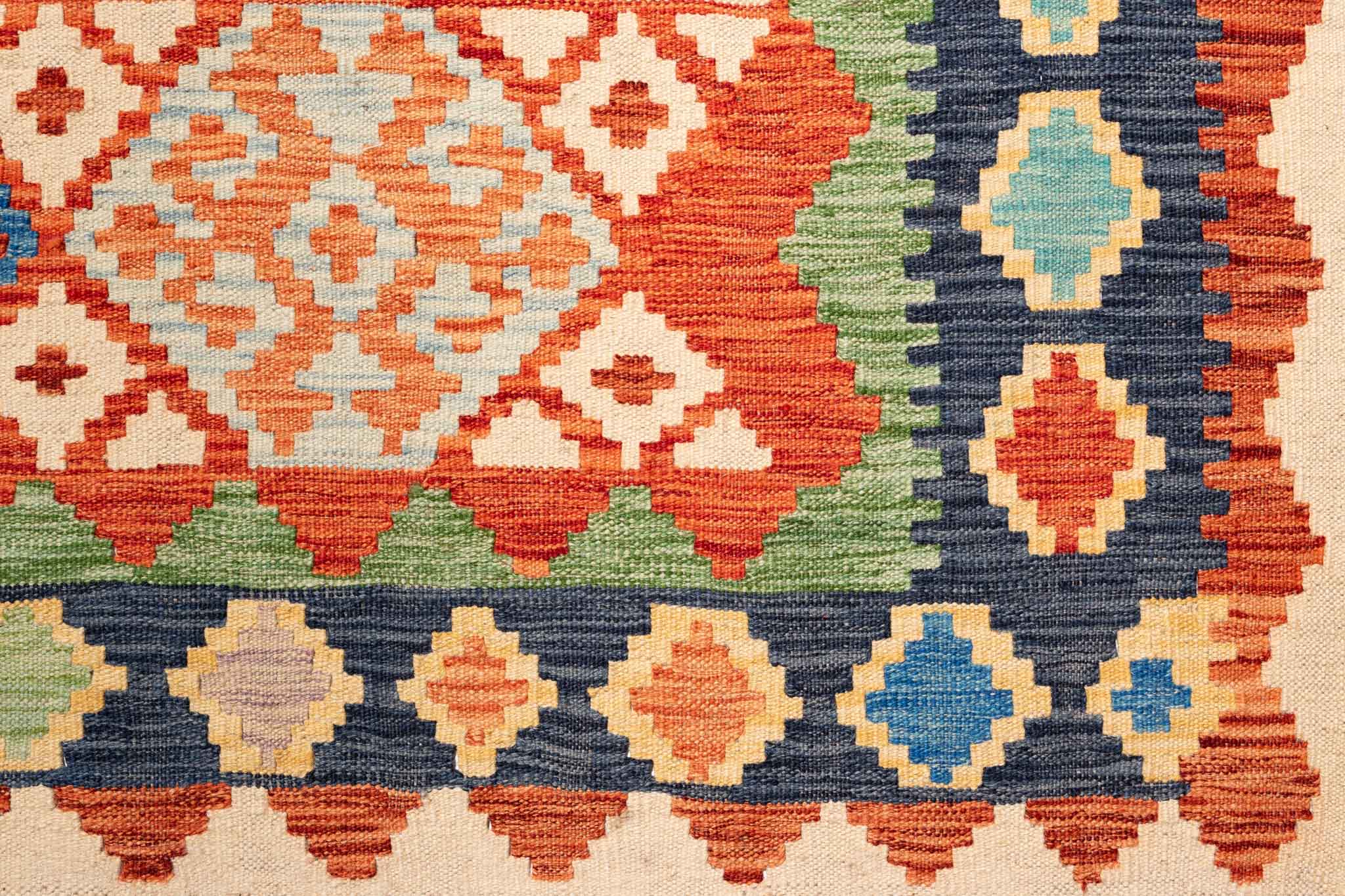 Afghanischer Kelim – 340 × 243 cm – handgewebt aus Schurwolle