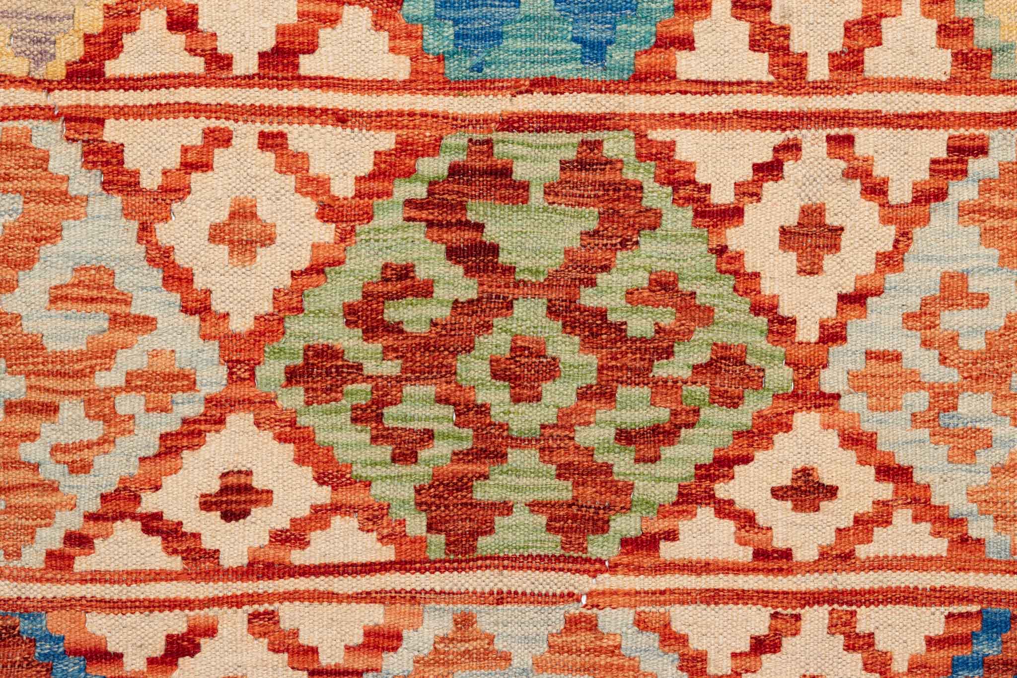 Afghanischer Kelim – 340 × 243 cm – handgewebt aus Schurwolle