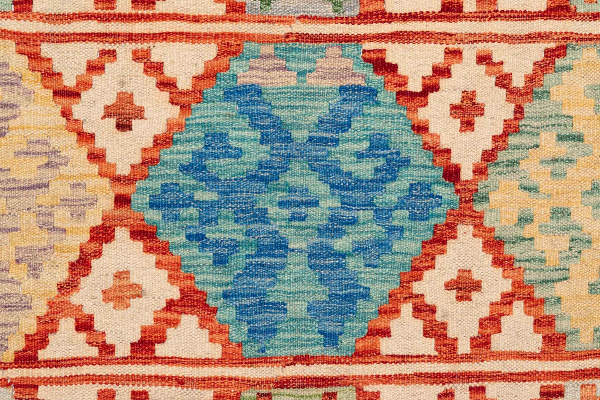 Afghanischer Kelim – 340 × 243 cm – handgewebt aus Schurwolle