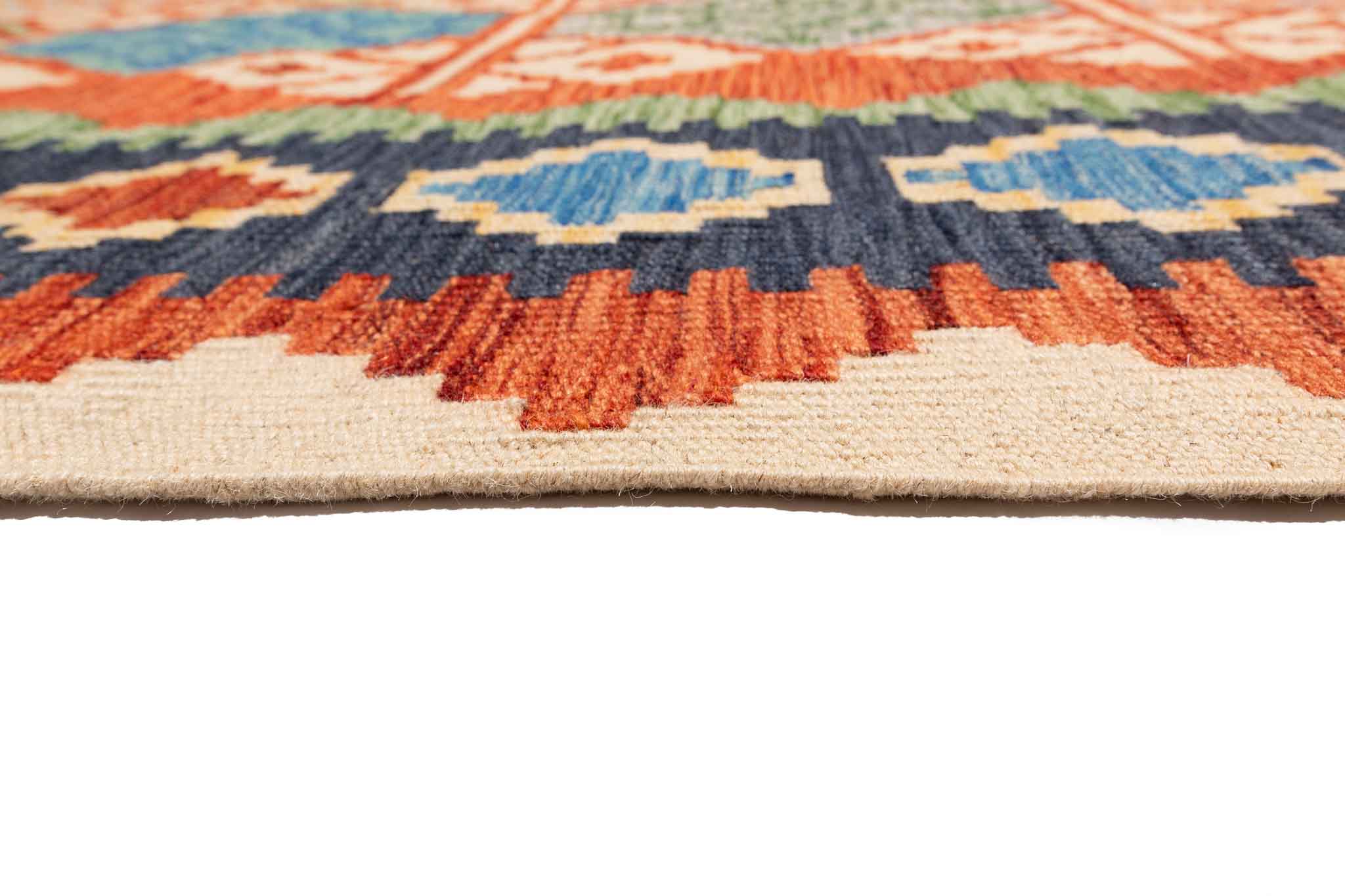 Afghanischer Kelim – 340 × 243 cm – handgewebt aus Schurwolle