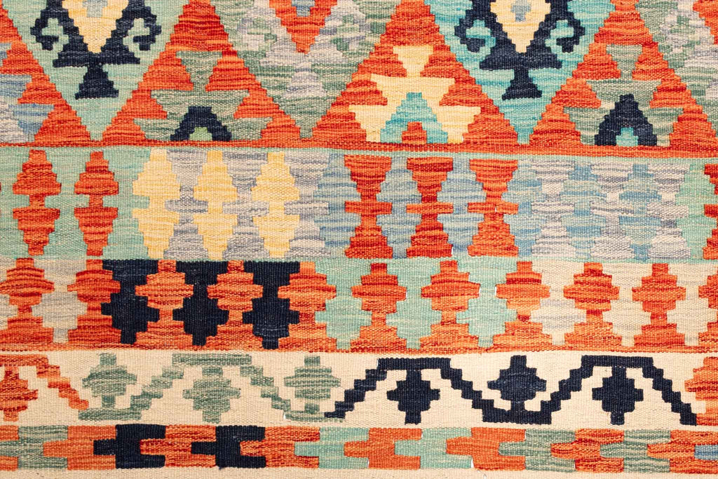 Afghanischer Kelim – 345 × 258 cm – handgewebt aus Schurwolle