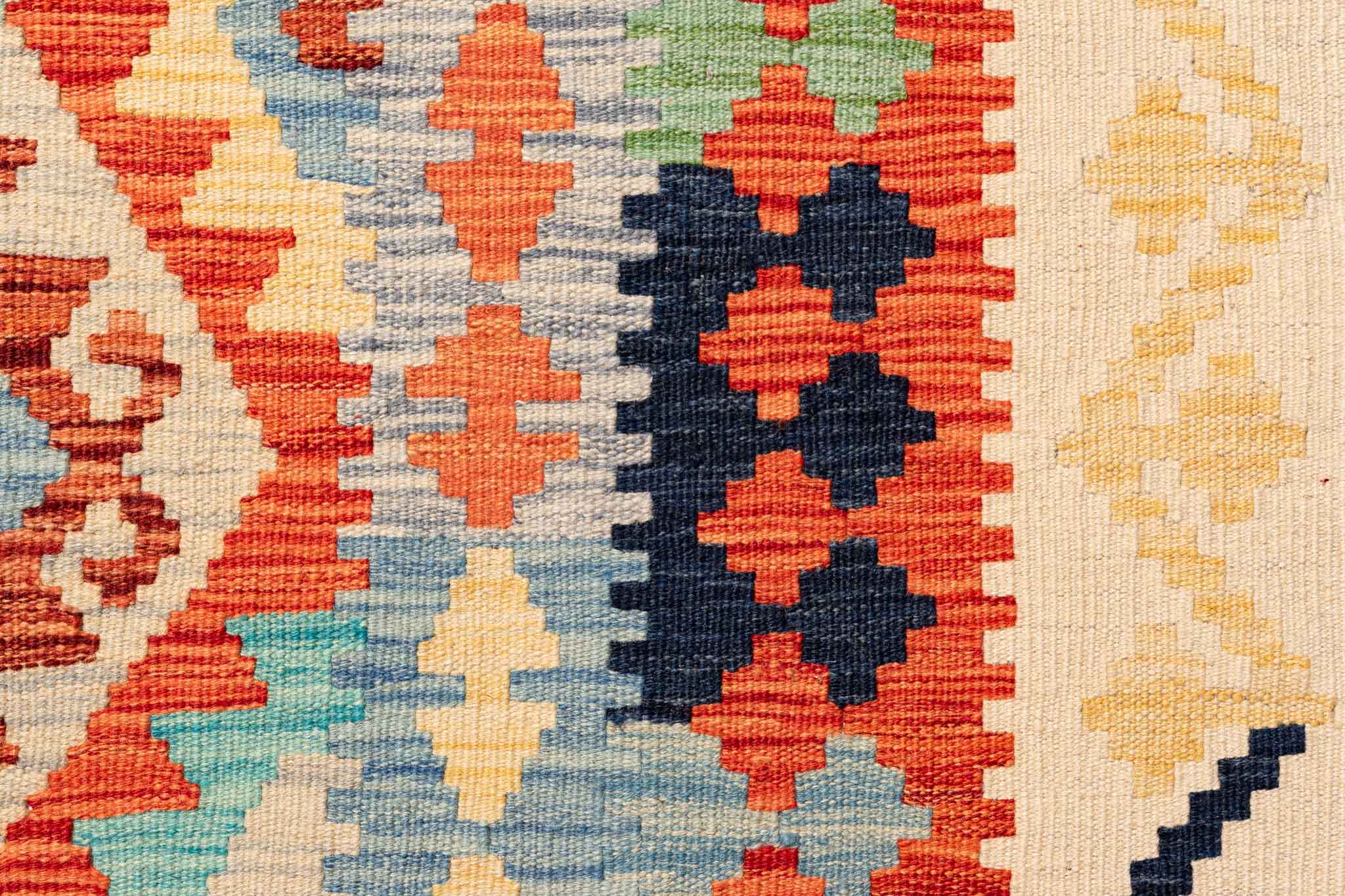 Afghanischer Kelim – 345 × 258 cm – handgewebt aus Schurwolle
