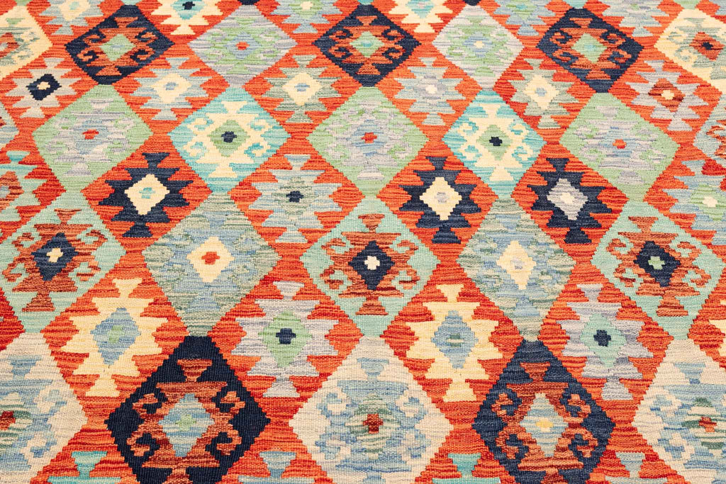 Afghanischer Kelim – 345 × 258 cm – handgewebt aus Schurwolle