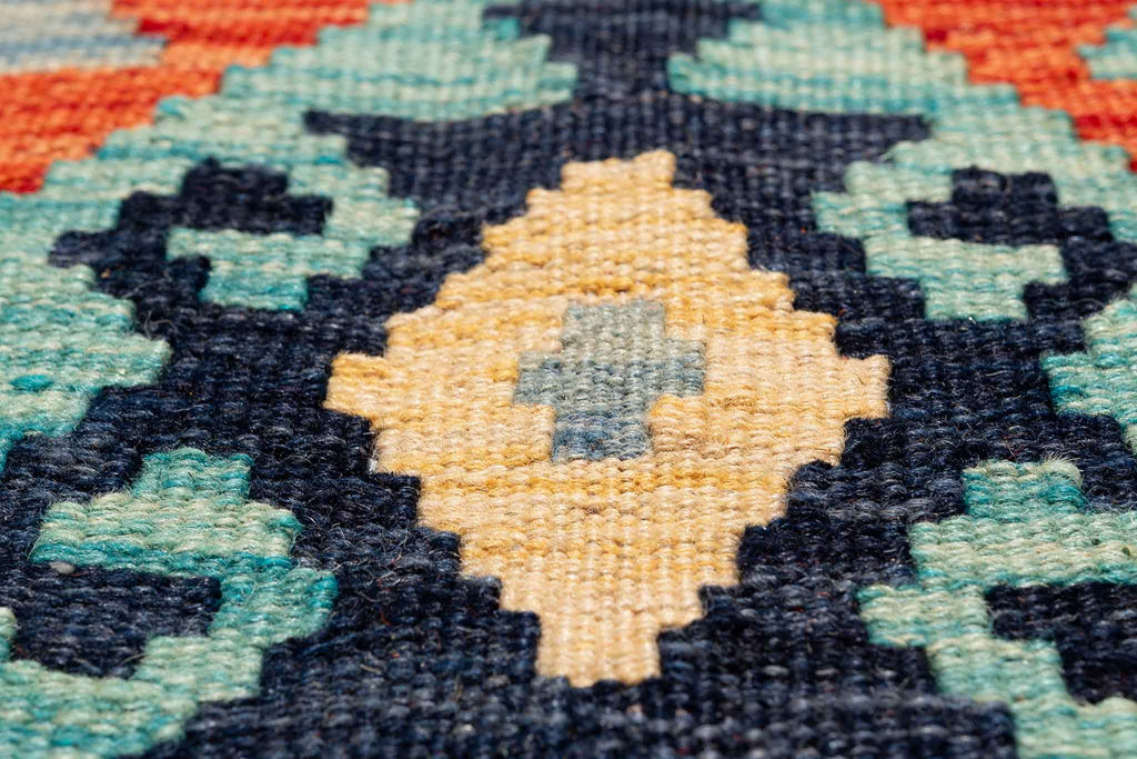 Afghanischer Kelim – 345 × 258 cm – handgewebt aus Schurwolle