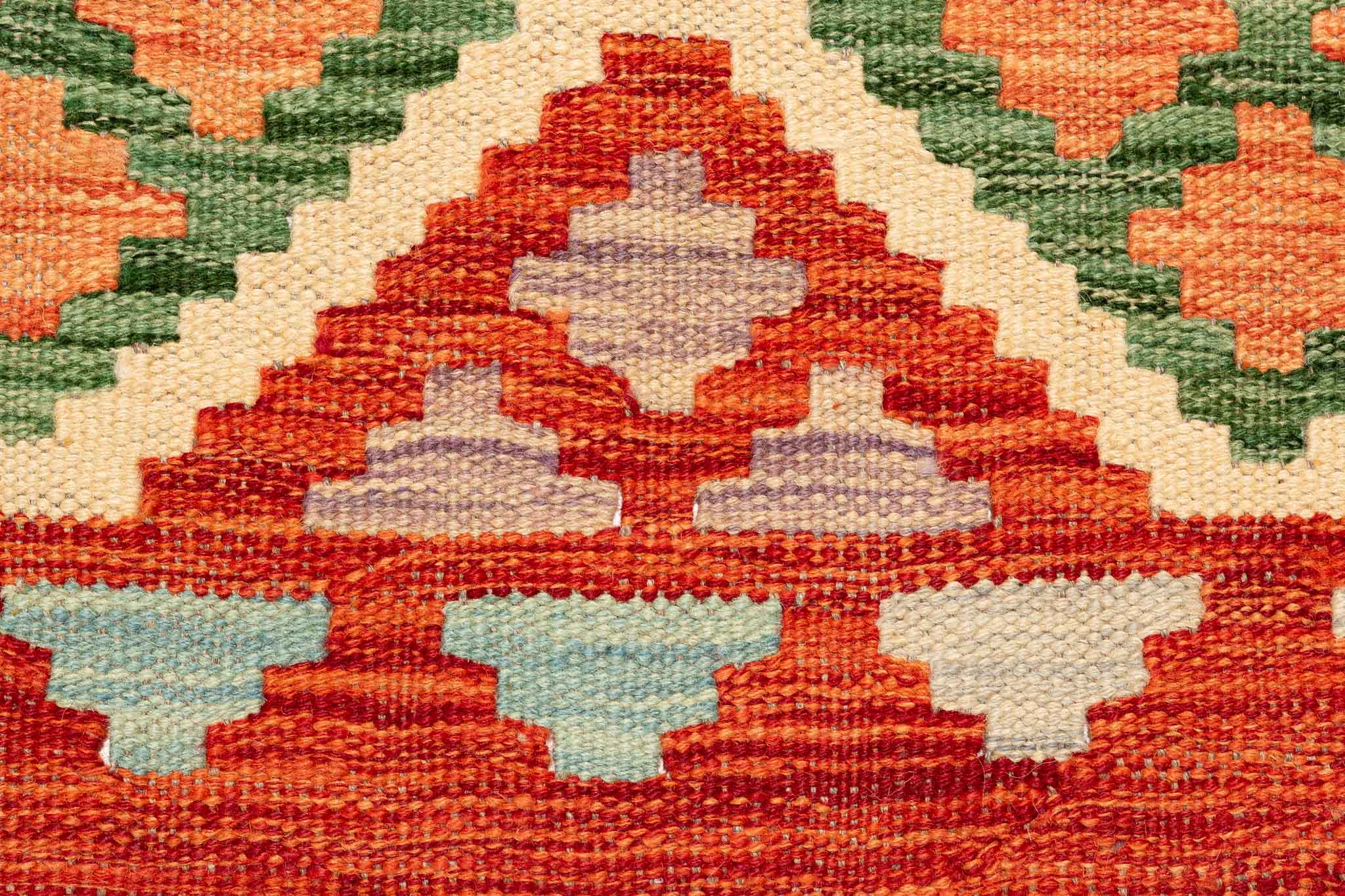 Afghanischer Kelim – 200 × 80 cm – handgewebt aus Schurwolle