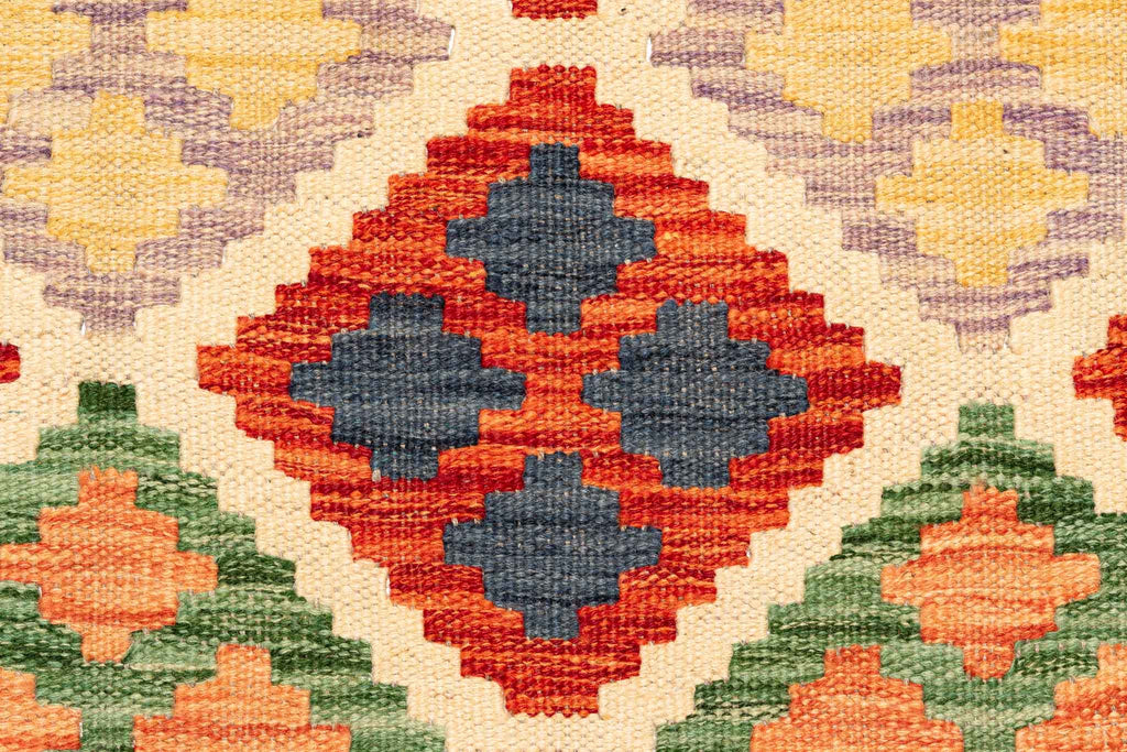 Afghanischer Kelim – 200 × 80 cm – handgewebt aus Schurwolle