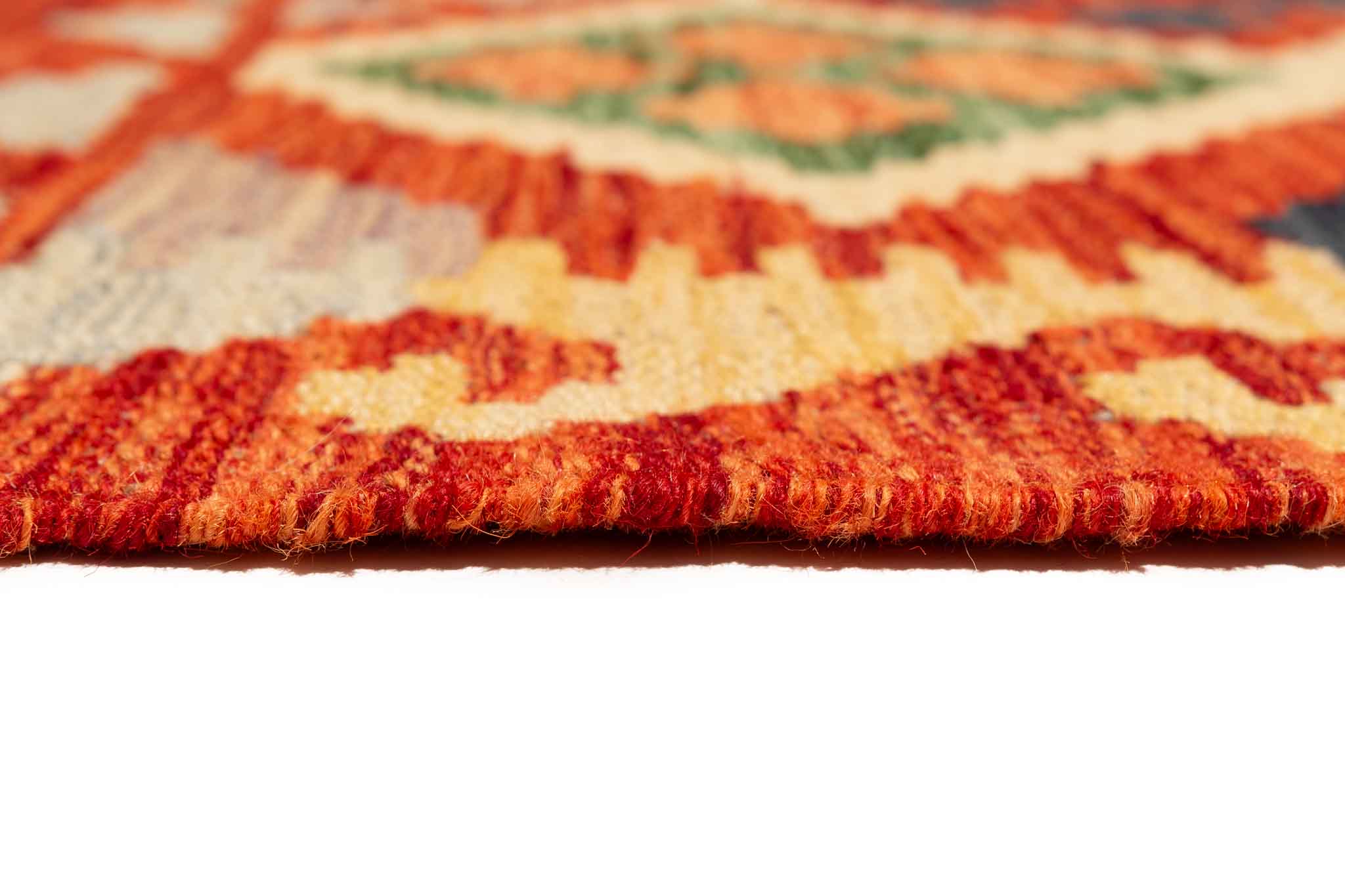 Afghanischer Kelim – 200 × 80 cm – handgewebt aus Schurwolle