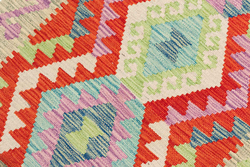 Afghanischer Kelim – 195 × 85 cm – handgewebt aus Schurwolle