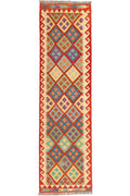 Afghanischer Kelim – 297 × 81 cm – handgewebt aus Schurwolle