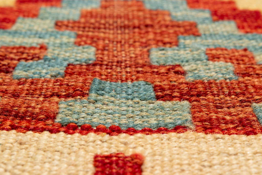 Afghanischer Kelim – 297 × 81 cm – handgewebt aus Schurwolle