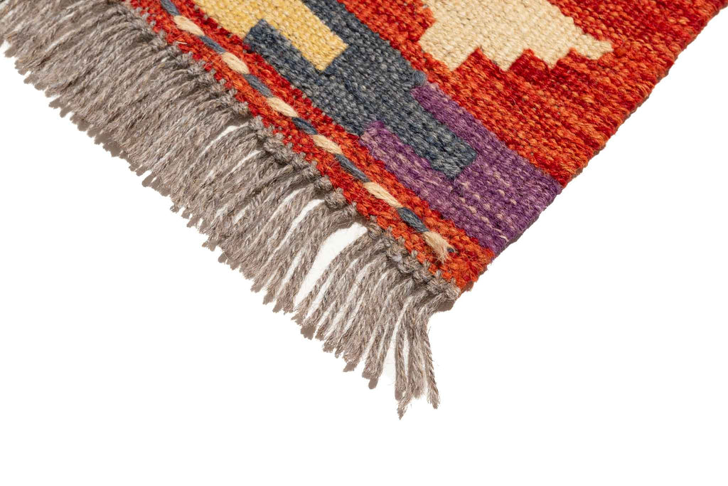 Afghanischer Kelim – 297 × 81 cm – handgewebt aus Schurwolle