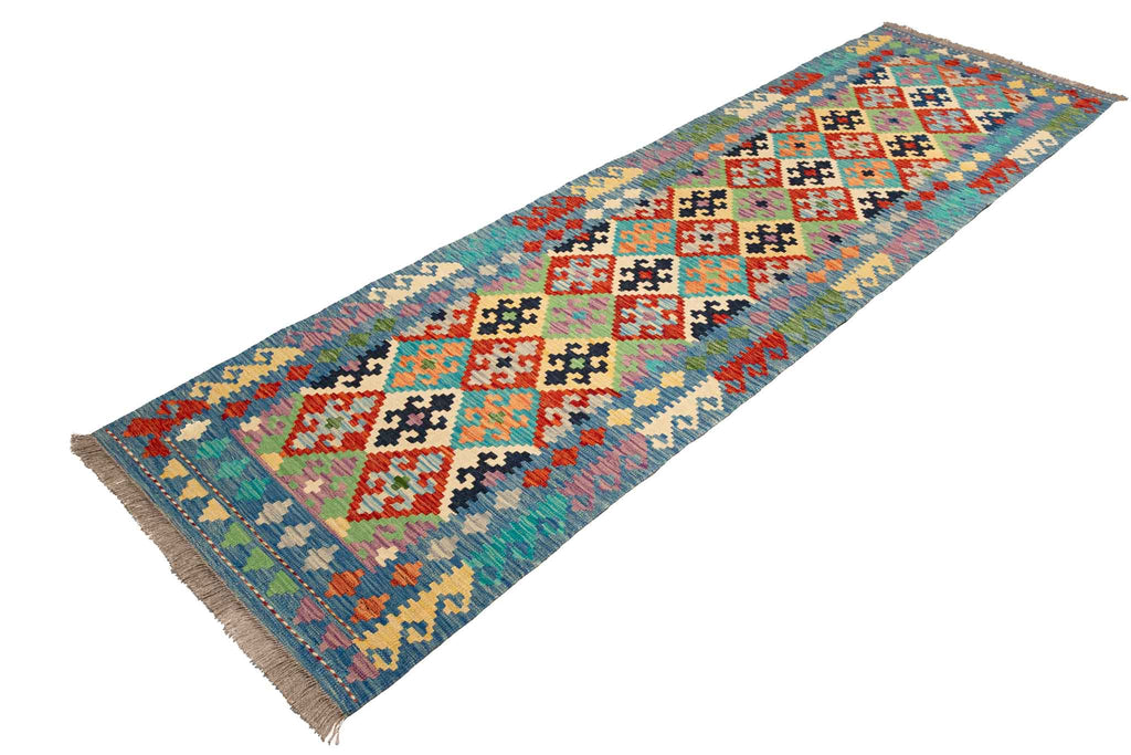 Afghanischer Kelim – 290 × 84 cm – handgewebt aus Schurwolle