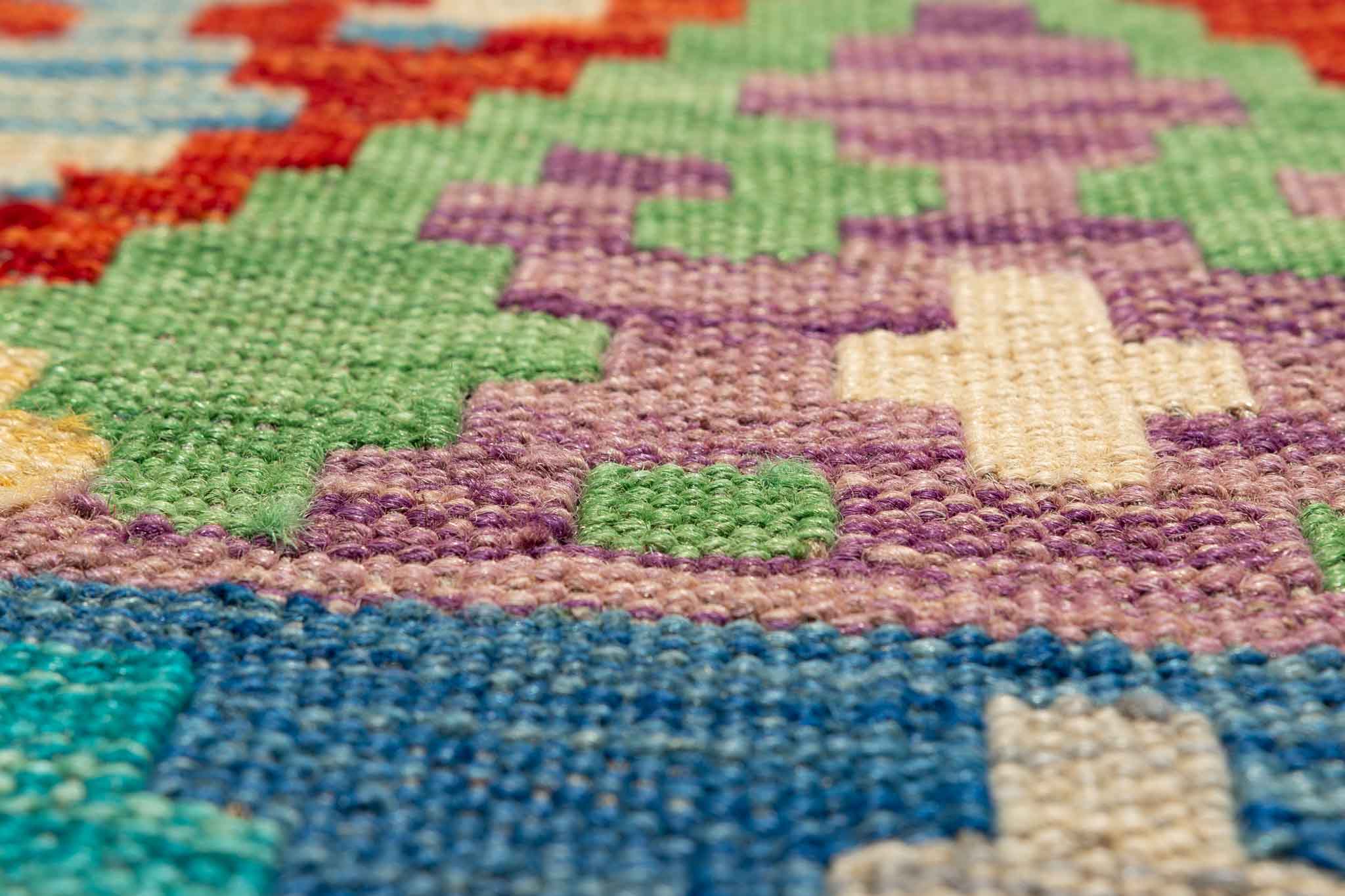 Afghanischer Kelim – 290 × 84 cm – handgewebt aus Schurwolle