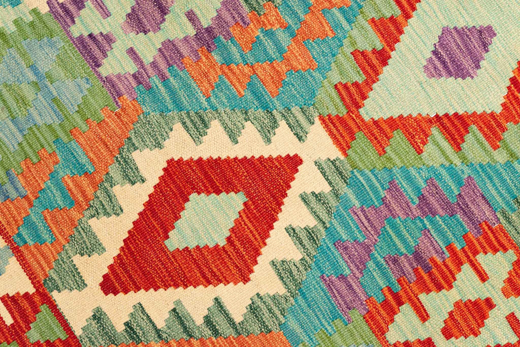 Afghanischer Kelim – 294 × 88 cm – handgewebt aus Schurwolle