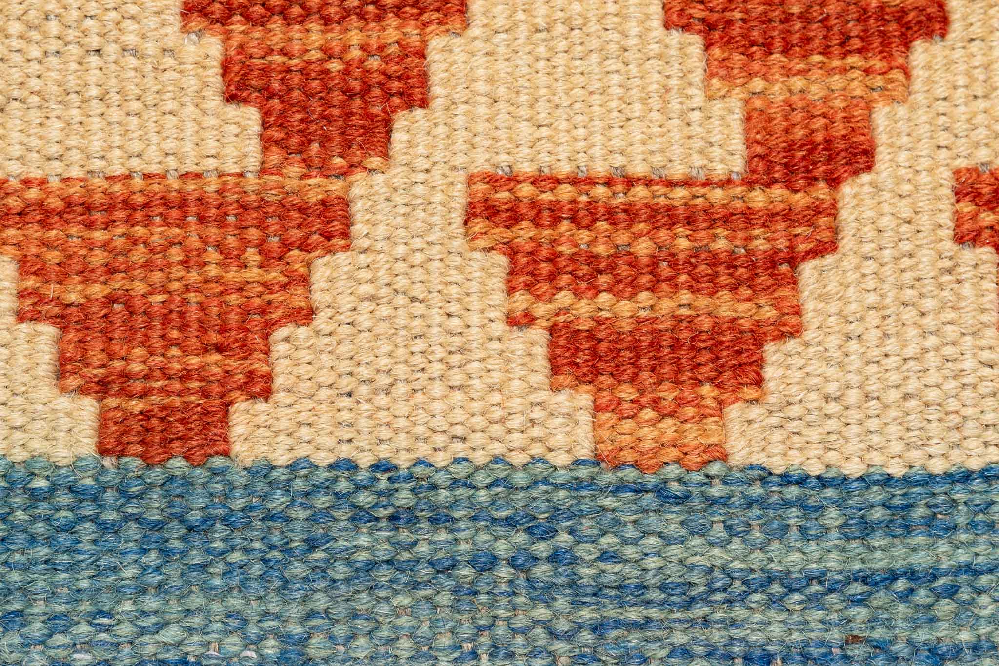 Afghanischer Kelim – 294 × 88 cm – handgewebt aus Schurwolle