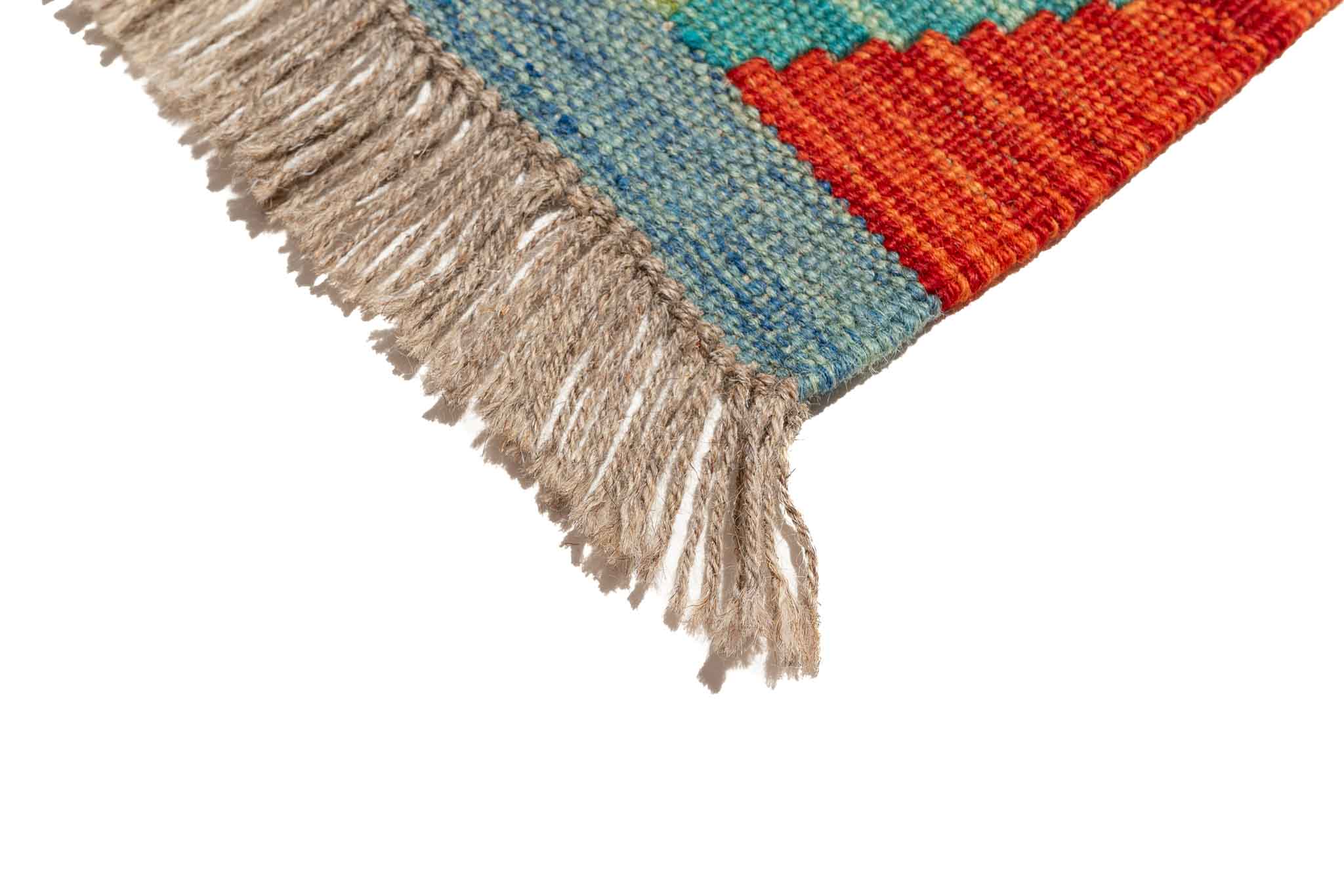 Afghanischer Kelim – 294 × 88 cm – handgewebt aus Schurwolle