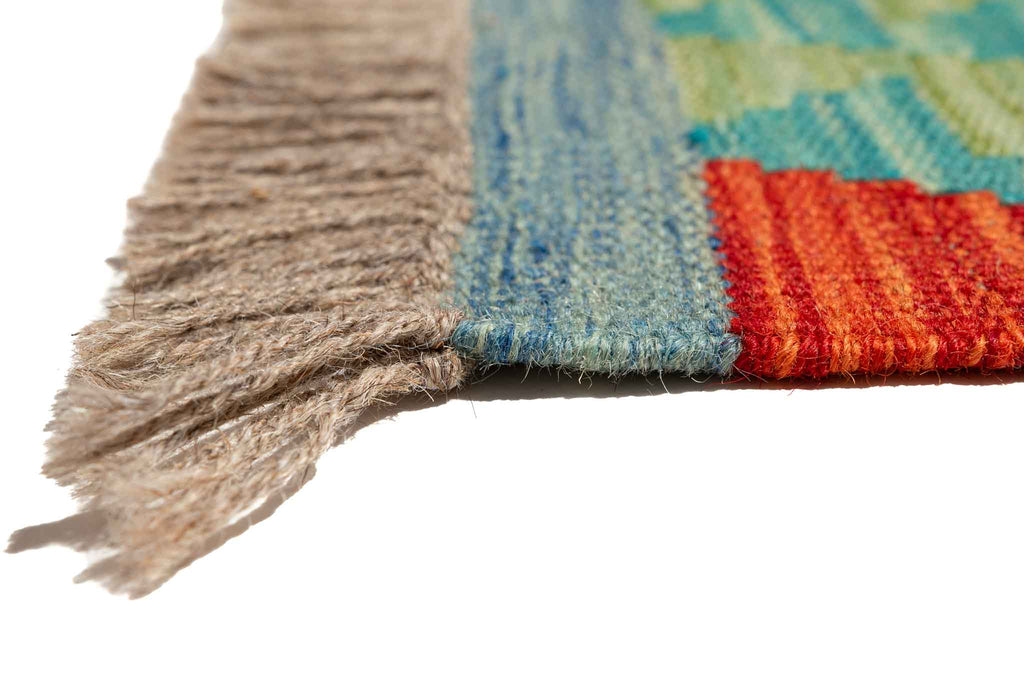 Afghanischer Kelim – 294 × 88 cm – handgewebt aus Schurwolle