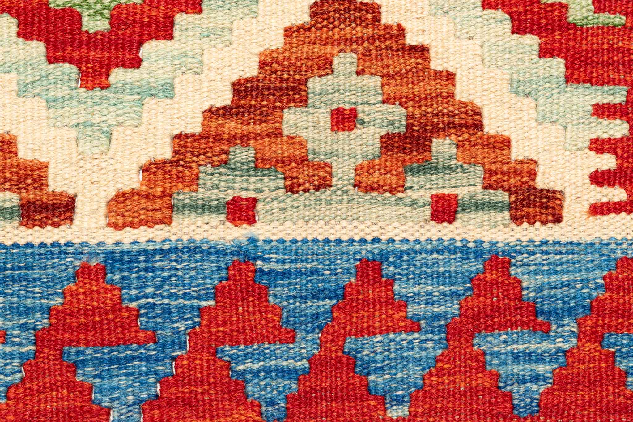 Afghanischer Kelim – 293 × 80 cm – handgewebt aus Schurwolle