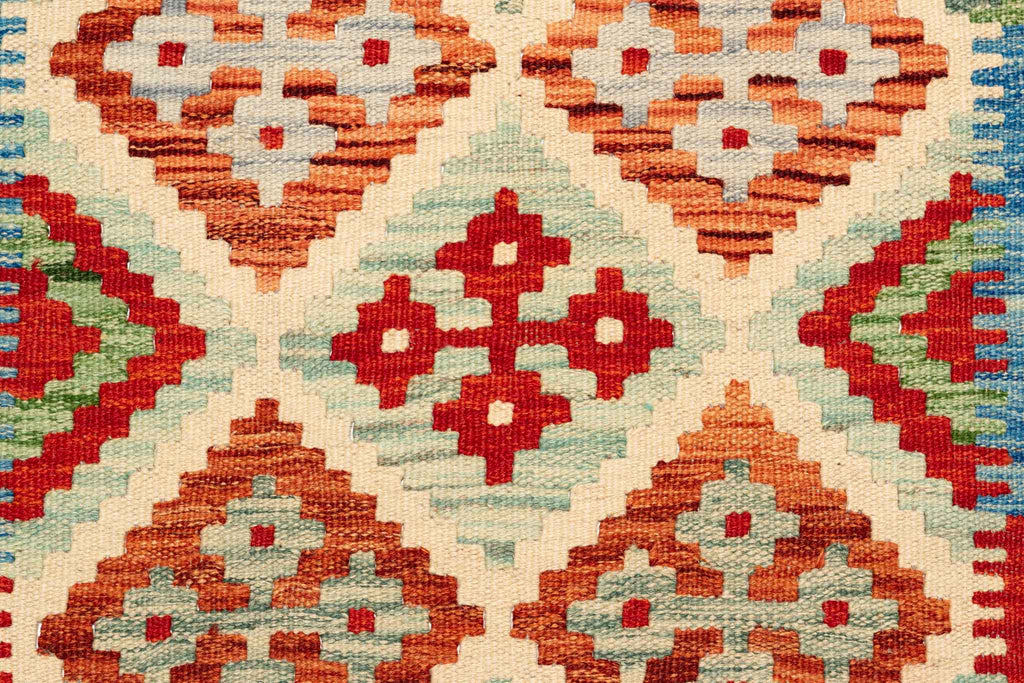 Afghanischer Kelim – 293 × 80 cm – handgewebt aus Schurwolle