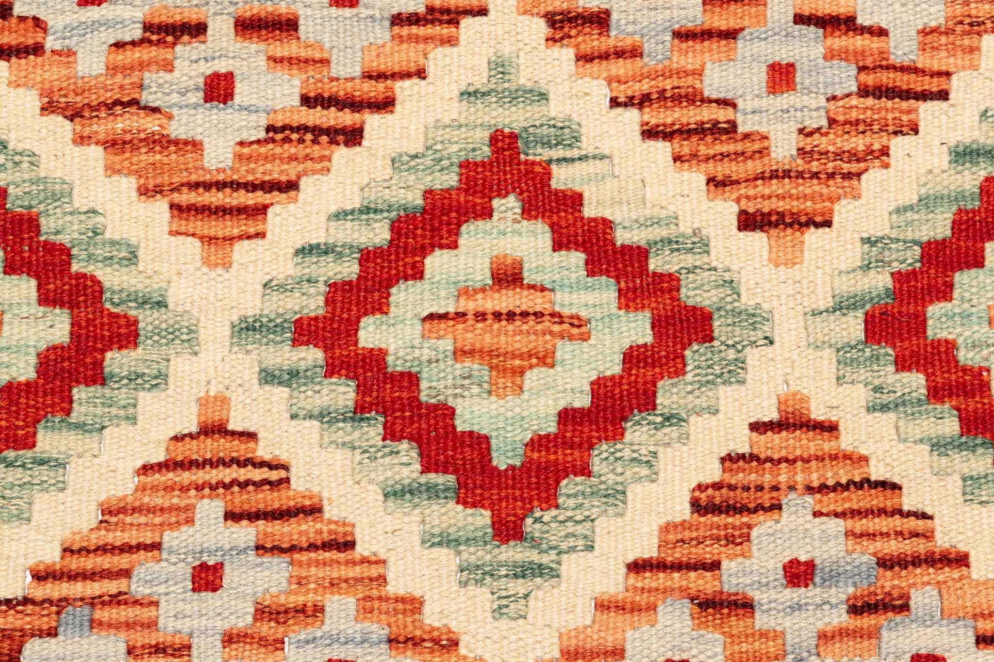 Afghanischer Kelim – 293 × 80 cm – handgewebt aus Schurwolle