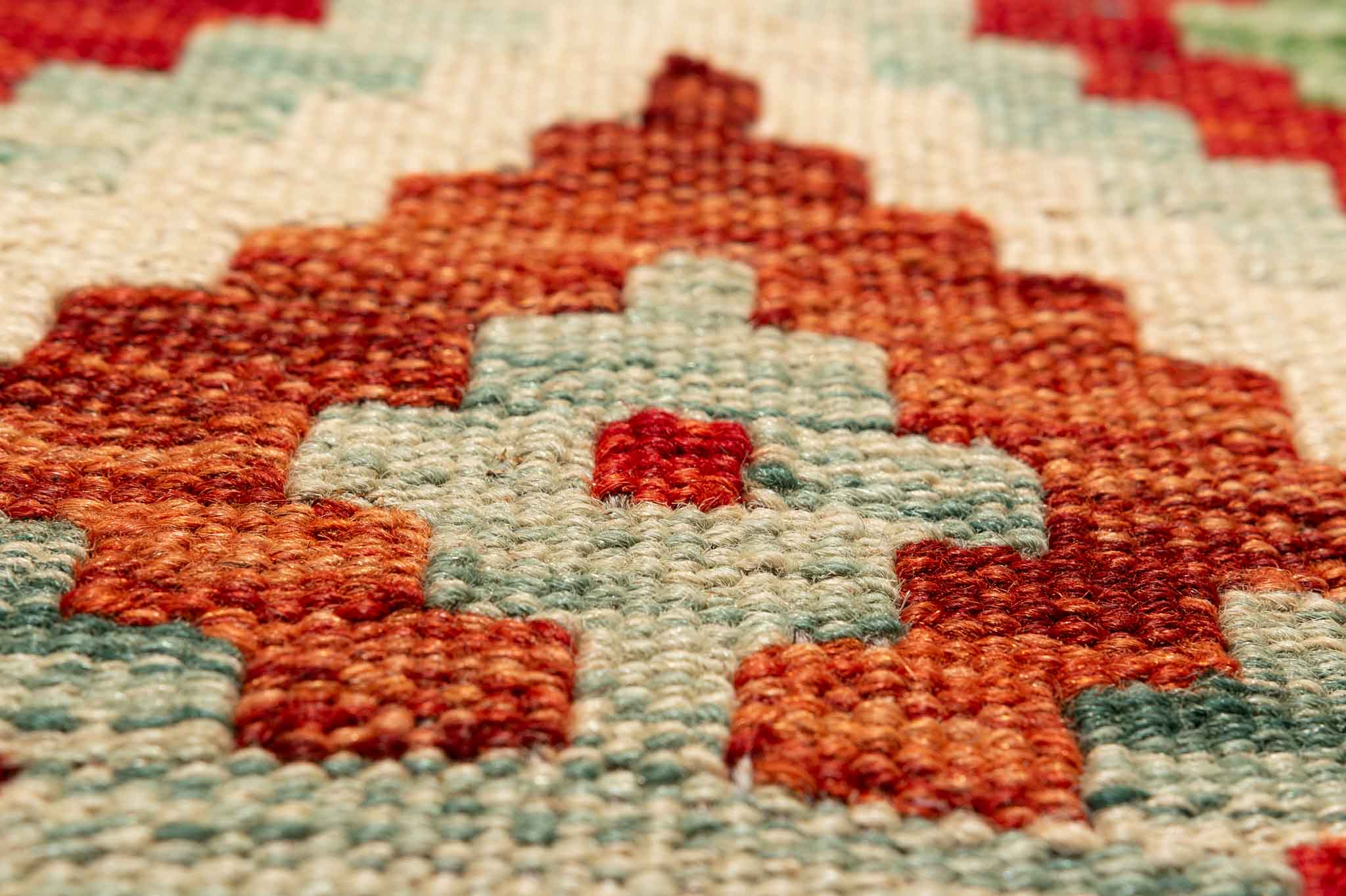 Afghanischer Kelim – 293 × 80 cm – handgewebt aus Schurwolle