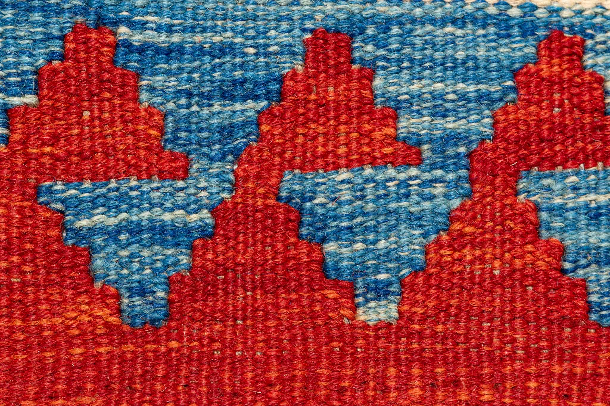 Afghanischer Kelim – 293 × 80 cm – handgewebt aus Schurwolle