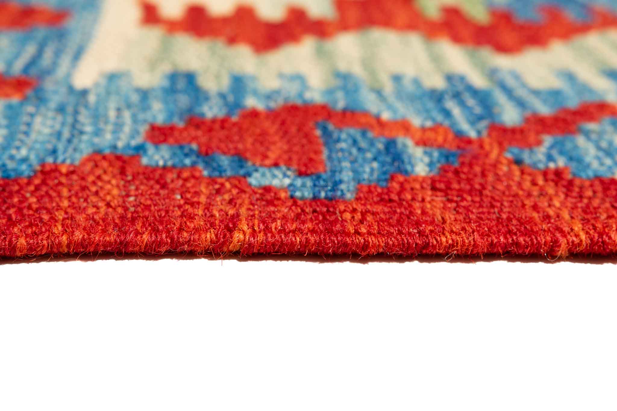 Afghanischer Kelim – 293 × 80 cm – handgewebt aus Schurwolle