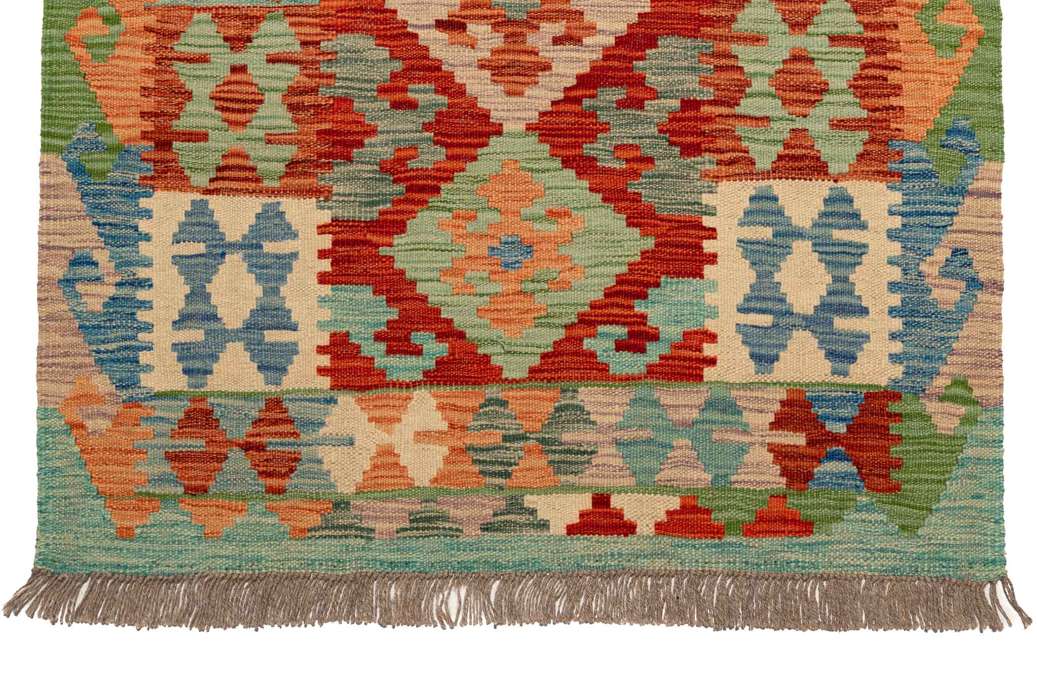 Afghanischer Kelim – 292 × 83 cm – handgewebt aus Schurwolle