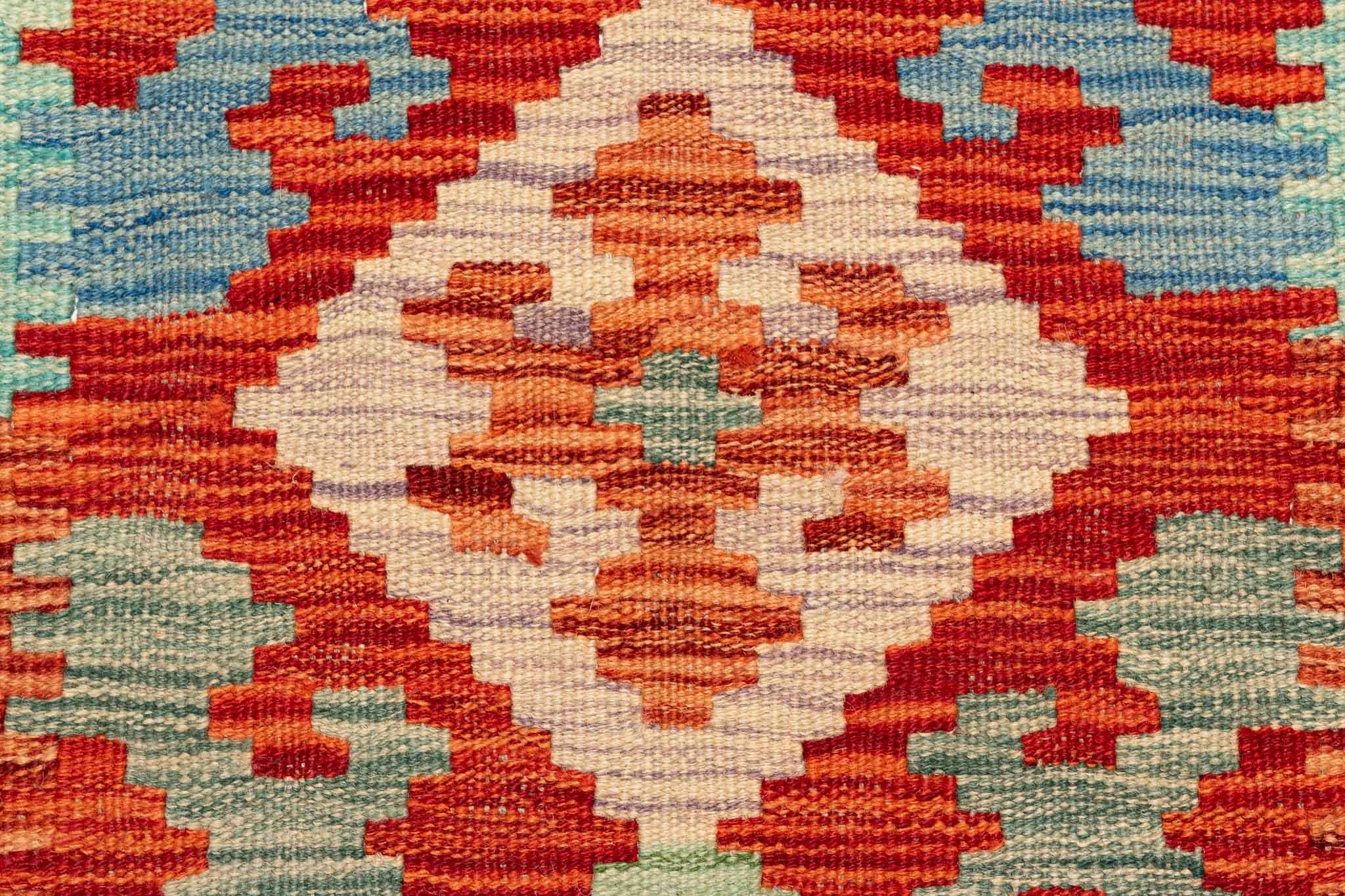 Afghanischer Kelim – 292 × 83 cm – handgewebt aus Schurwolle