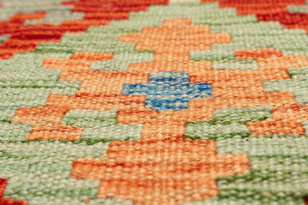 Afghanischer Kelim – 292 × 83 cm – handgewebt aus Schurwolle