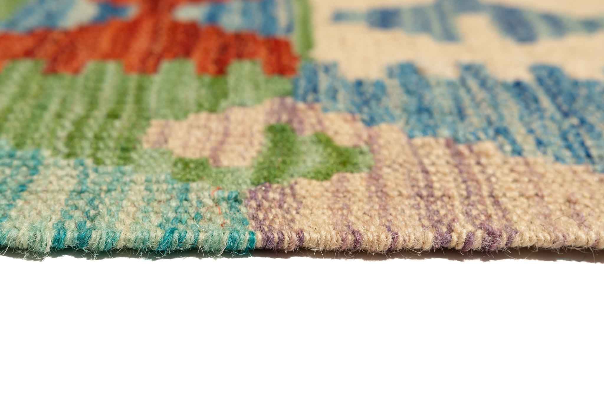 Afghanischer Kelim – 292 × 83 cm – handgewebt aus Schurwolle