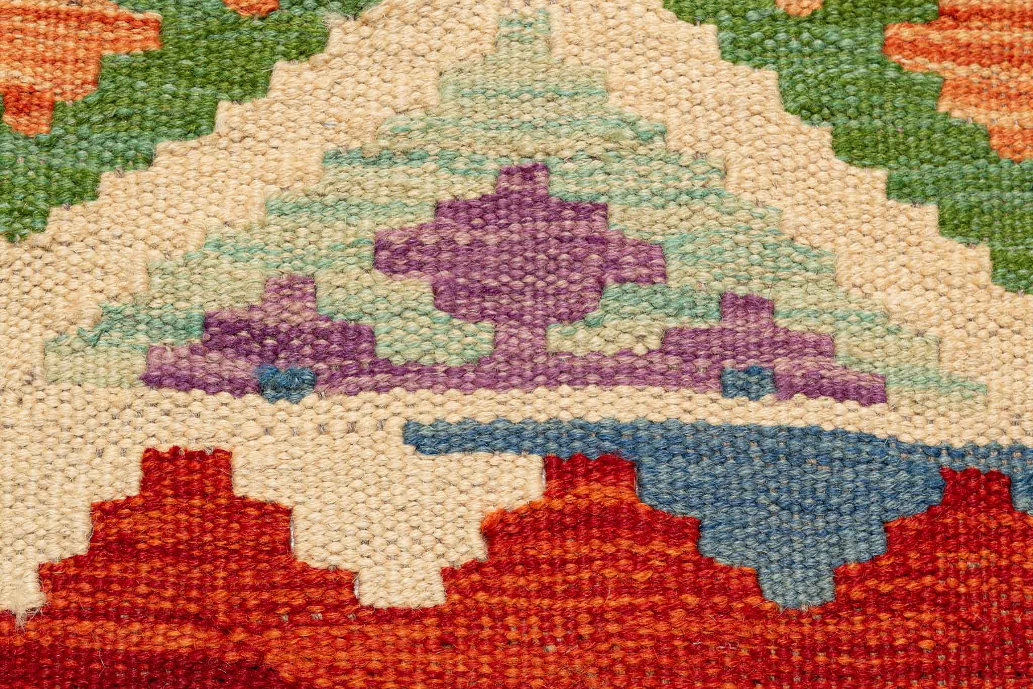 Afghanischer Kelim – 305 × 79 cm – handgewebt aus Schurwolle